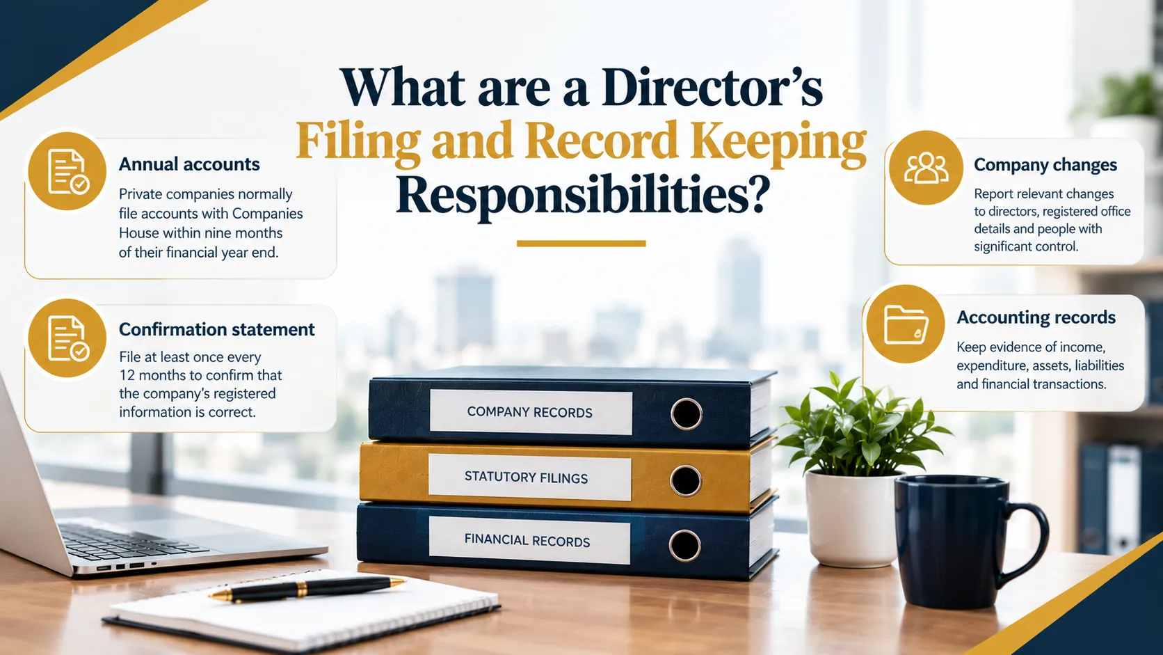 What are a Director's Filing and Record Keeping Responsibilities?